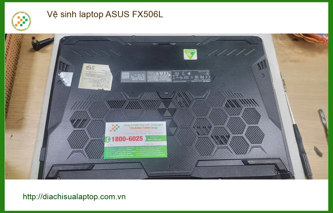 Anh Hải streamer - Vệ sinh laptop ASUS FX506L Quận Bình Tân lấy ngay ảnh thực tế 1