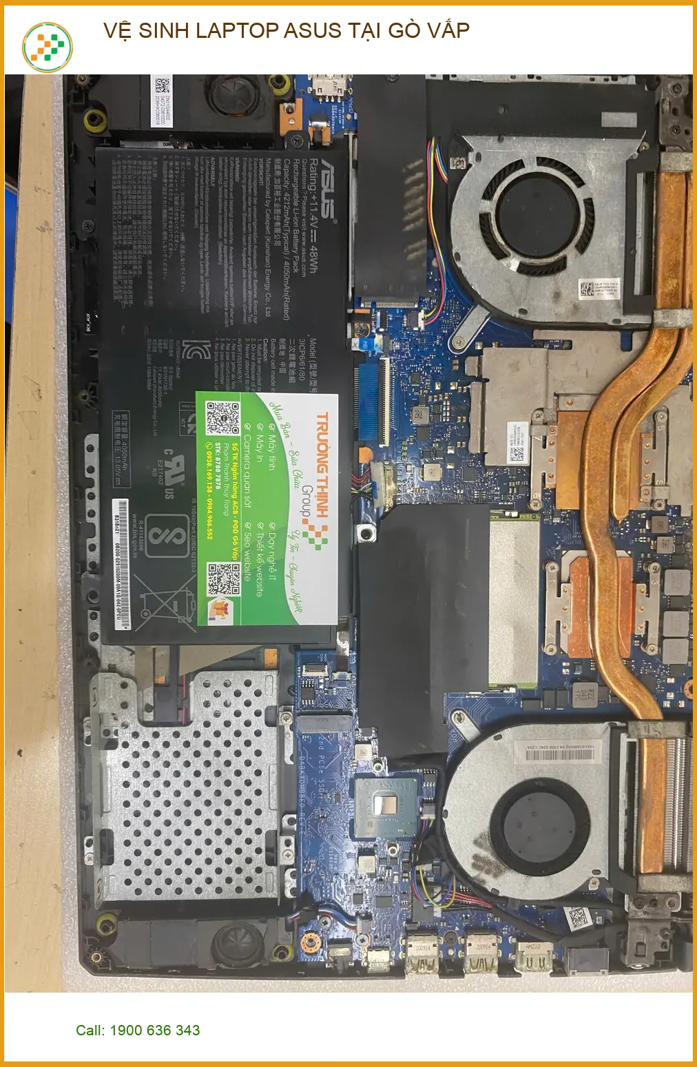 Trung tâm Vệ sinh Laptop Asus Giá rẻ tại Gò Vấp - Bạn Khoa sinh viên ảnh thực tế 1