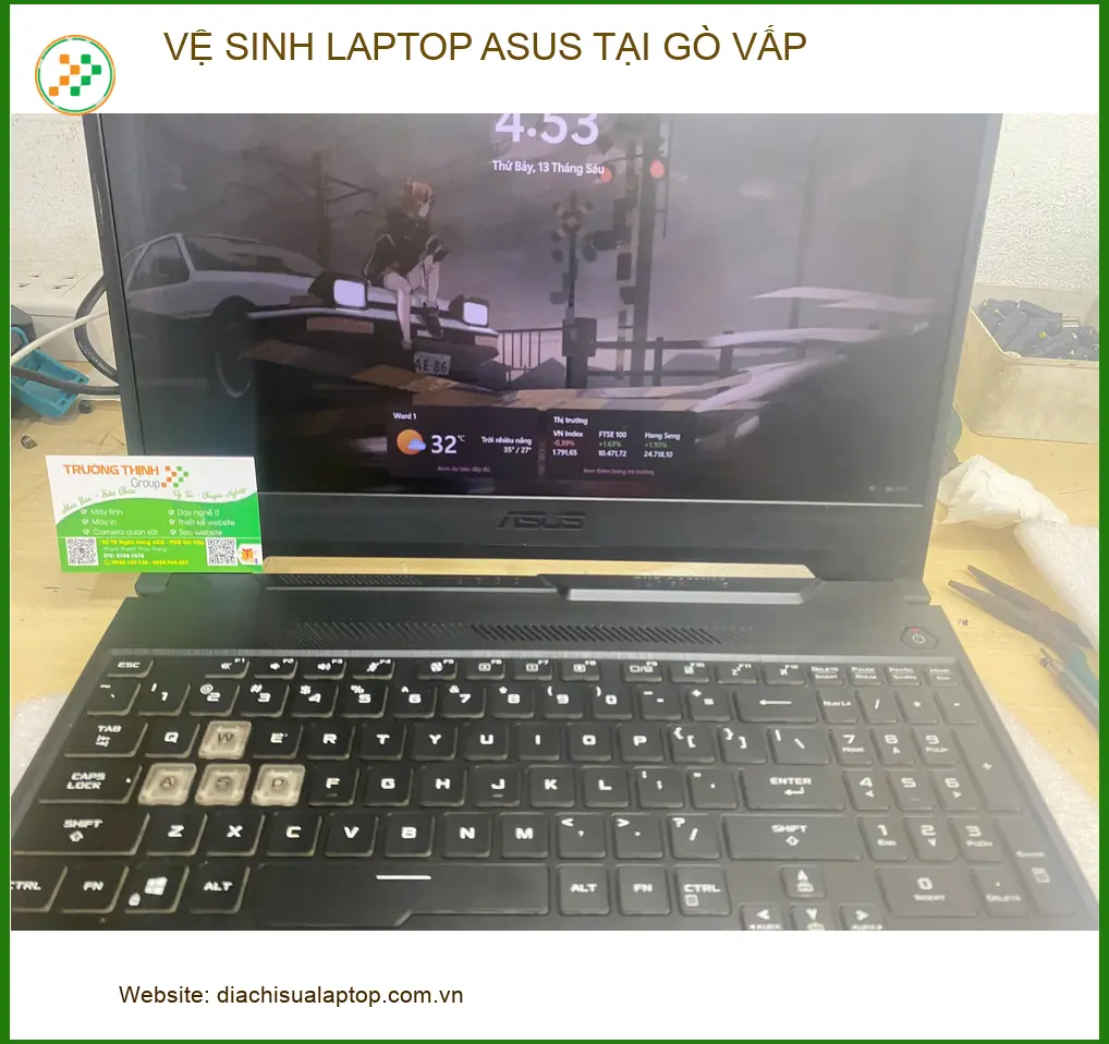 Trung tâm Vệ sinh Laptop Asus Giá rẻ tại Gò Vấp - Bạn Khoa sinh viên ảnh thực tế 2