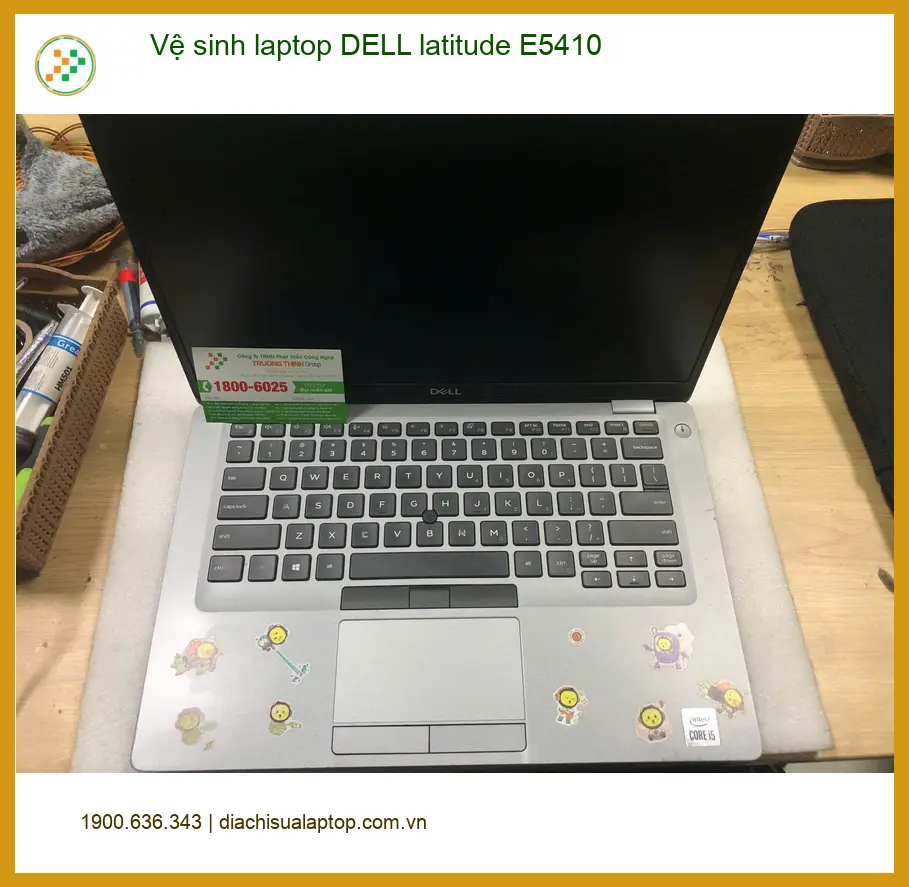 Dịch vụ vệ sinh laptop DELL latitude E5410 Quận Bình Tân - Anh Long kỹ sư trải nghiệm ảnh thực tế 2
