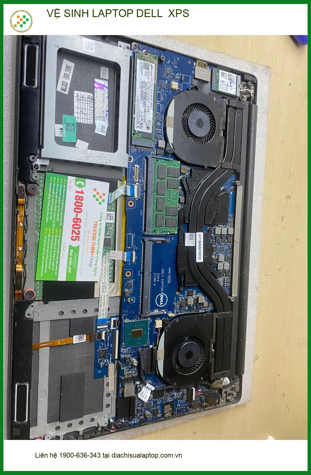 Anh Khôi streamer cần vệ sinh laptop Dell XPS Quận Gò Vấp lấy ngay ảnh thực tế 1