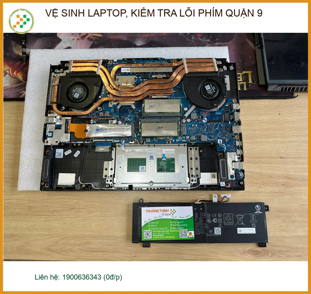 Dịch vụ vệ sinh laptop, kiểm tra lỗi phím Quận 9 - Bác Hùng lo lắng ảnh thực tế 1