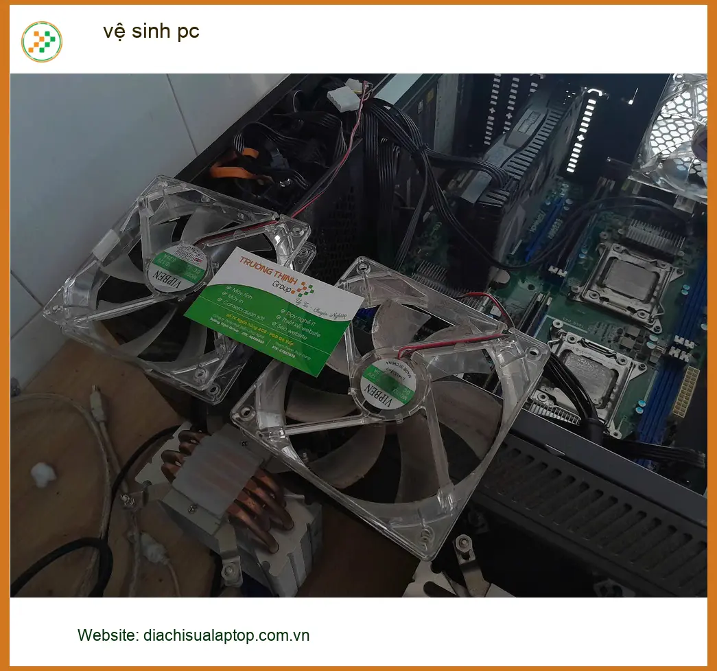 Dịch vụ vệ sinh pc Quận Thủ Đức - Chị Quỳnh kỹ sư phần mềm lo lắng máy nóng ảnh thực tế 2