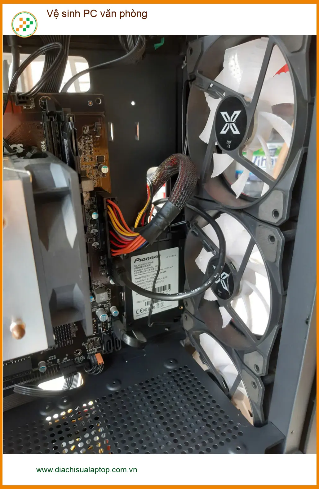 Trung tâm vệ sinh PC văn phòng Quận Tân Bình - Chú Long khen chuyên nghiệp ảnh thực tế 1