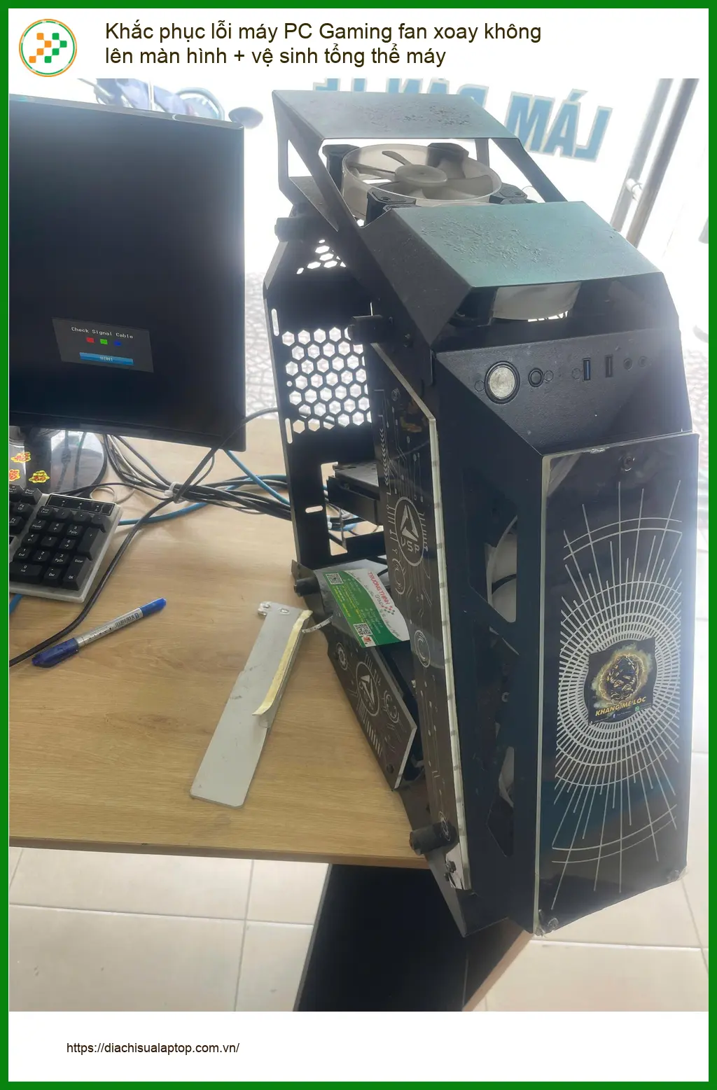 Anh Bình kiến trúc sư và dịch vụ sửa PC Gaming fan không lên màn hình ở Q. Phú Nhuận ảnh thực tế 1