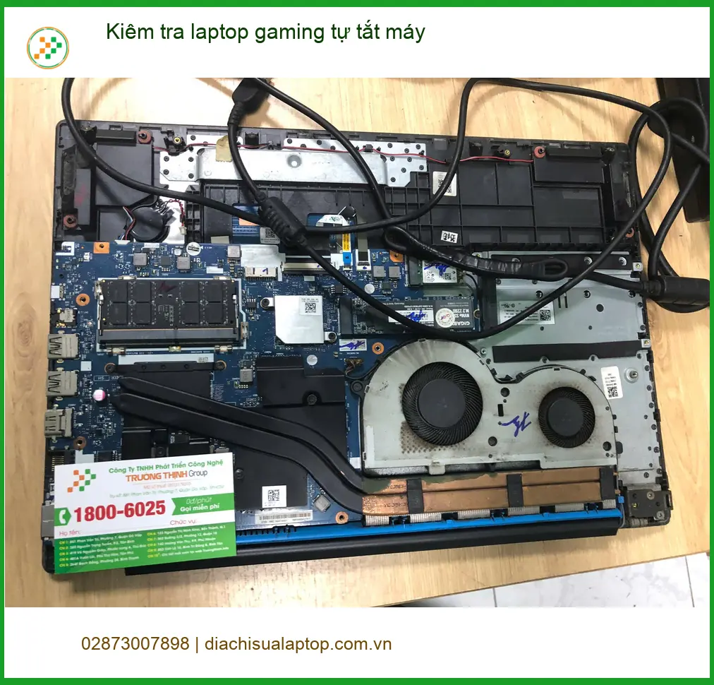 Anh Thái IT khắc phục lỗi laptop gaming tự tắt máy Quận Bình Tân uy tín ảnh thực tế 1
