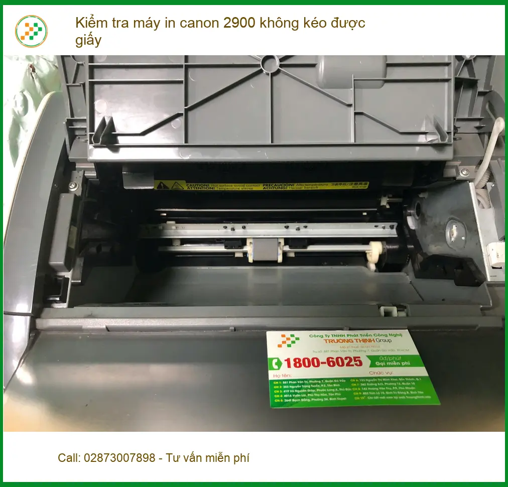 Dịch vụ Sửa máy in Canon 2900 không kéo giấy Quận Bình Tân - Chị Thủy văn phòng ảnh thực tế 1