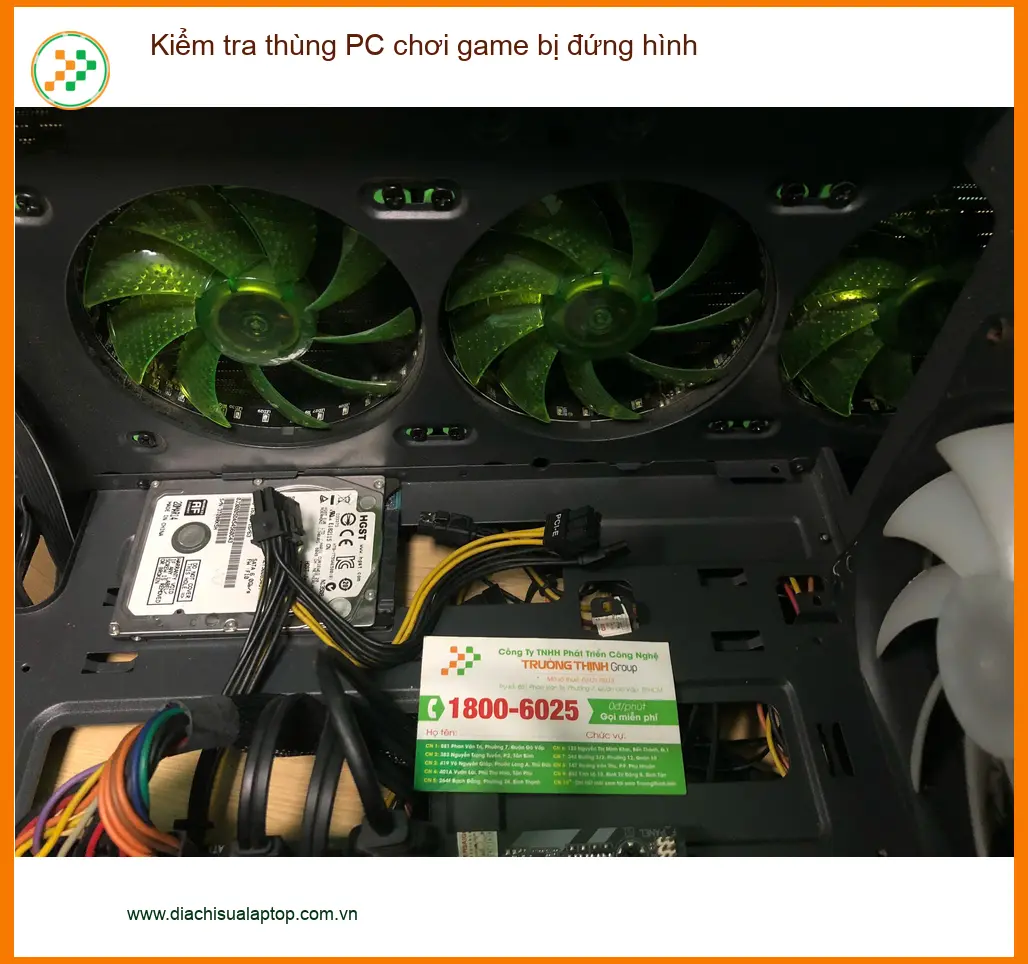 Tiệm kiểm tra thùng PC chơi game bị đứng hình Quận Bình Tân - Anh Tú ảnh thực tế 2