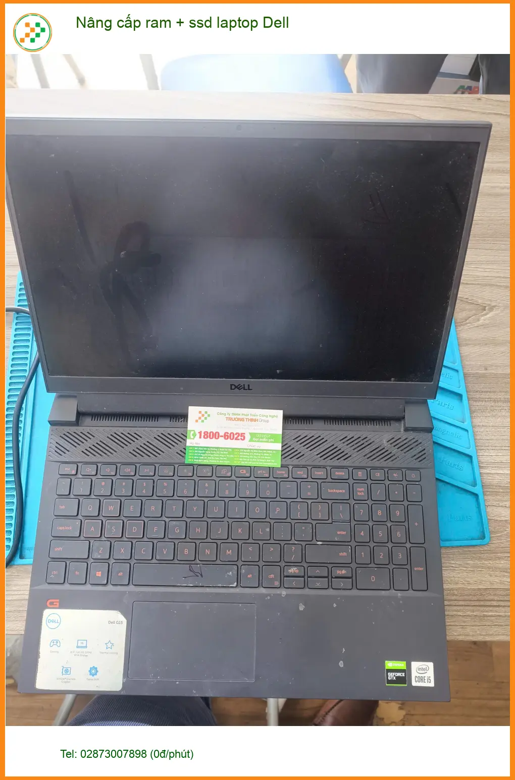 Anh Quang kỹ sư IT review ca nâng cấp ram + ssd laptop Dell Quận Tân Phú ảnh thực tế 1