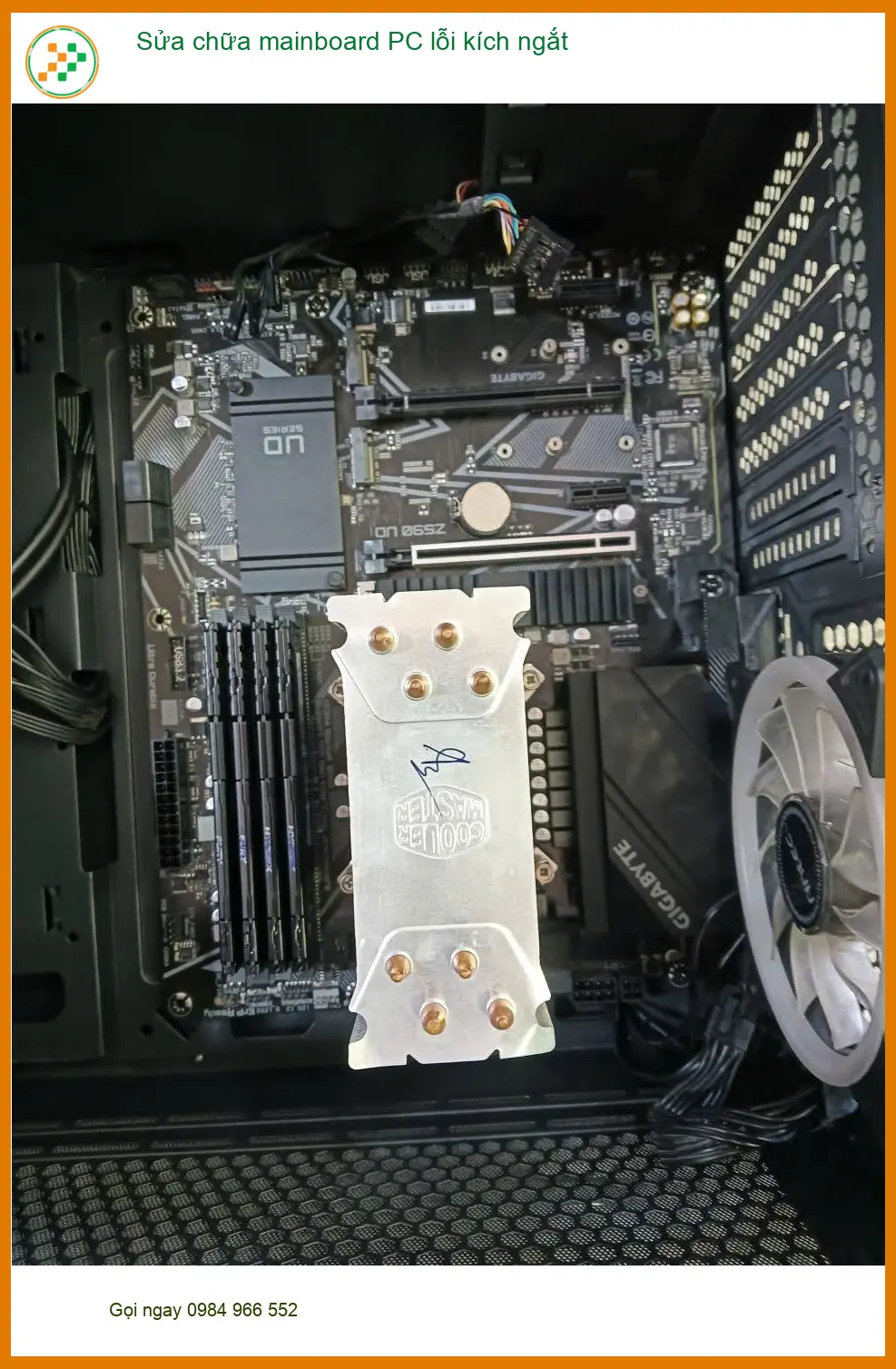 Chú Long chủ quán net sửa mainboard PC lỗi kích ngắt Quận 7 uy tín ảnh thực tế 1