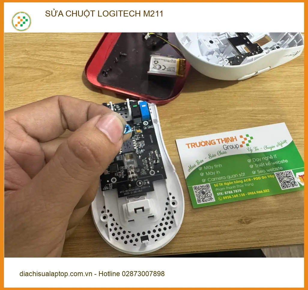 Anh Nam, nhân viên marketing, review dịch vụ sửa chuột Logitech M211 Quận Tân Bình lấy ngay ảnh thực tế 1