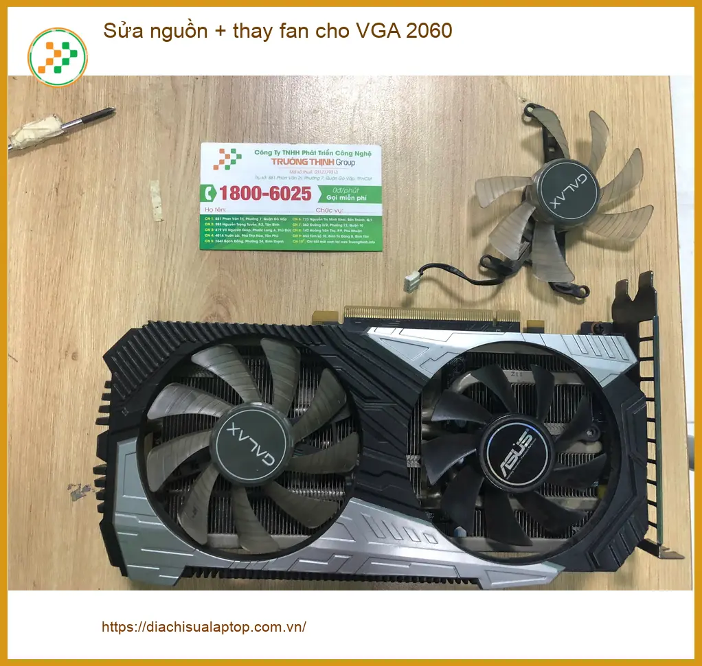 Anh Đạt streamer tìm Cửa hàng Sửa nguồn, Thay fan VGA 2060 Quận Bình Tân lấy ngay ảnh thực tế 2