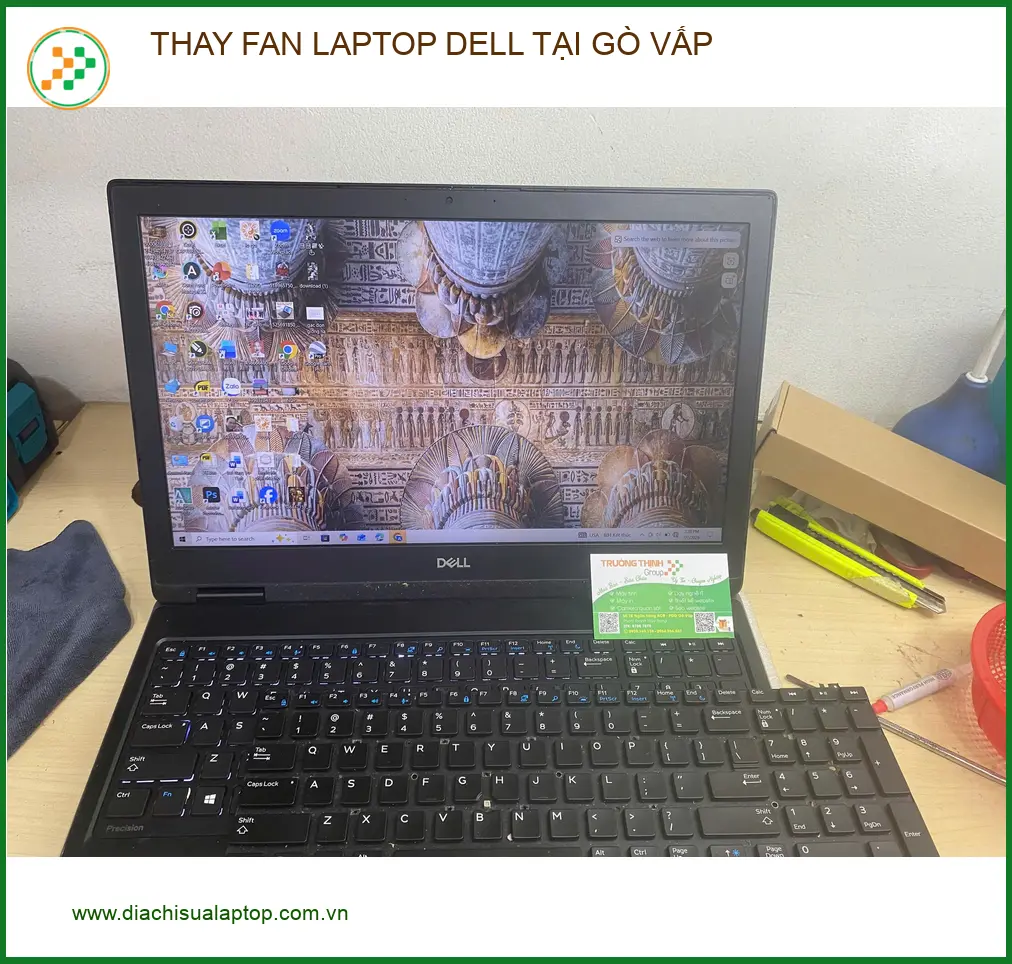 Anh Quang kỹ sư thay fan laptop Dell tại Gò Vấp - Dịch vụ uy tín ảnh thực tế 1