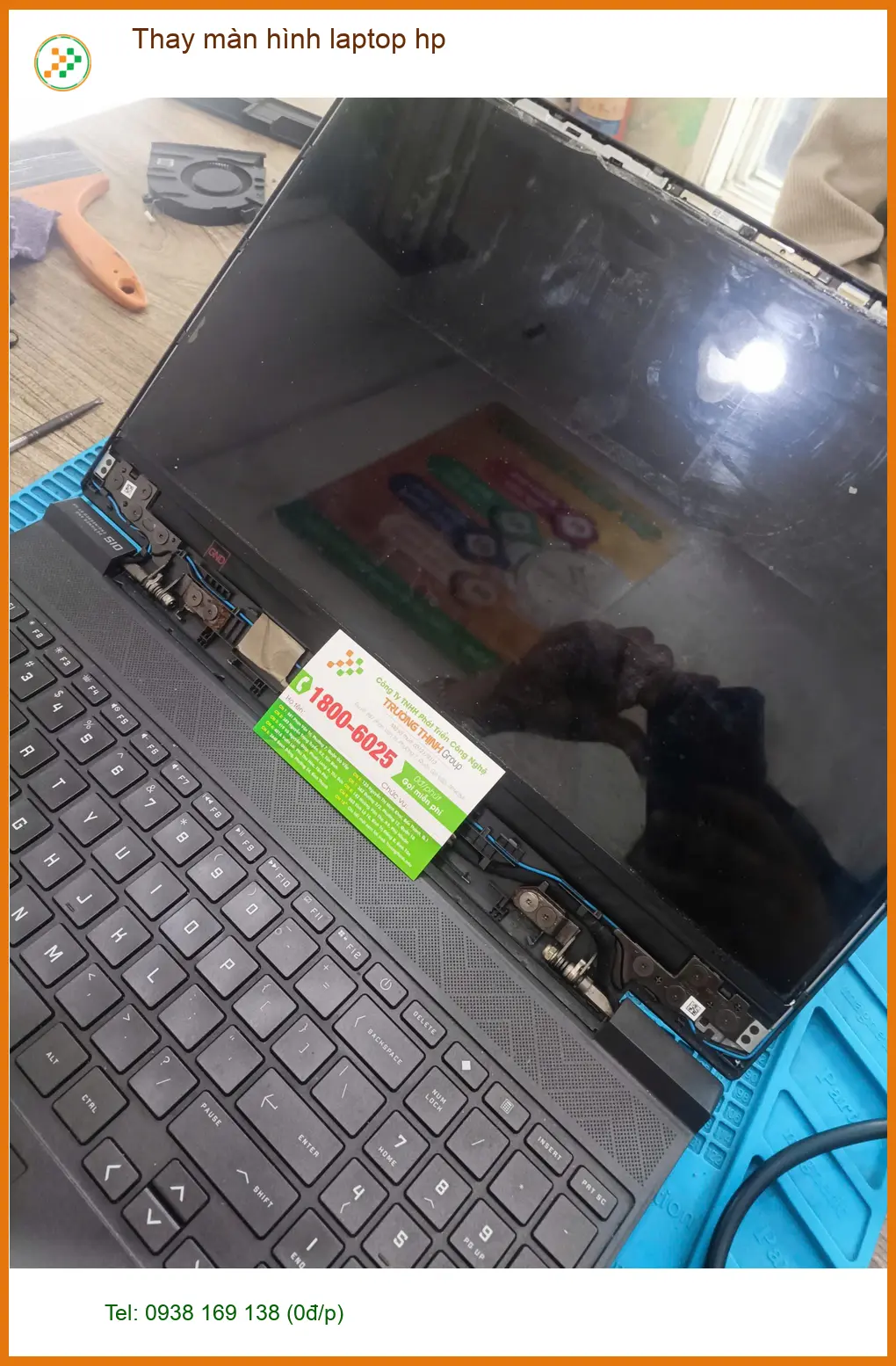 Anh Quang quản lý ở Tân Phú tìm chỗ thay màn hình laptop HP lấy liền ảnh thực tế 1