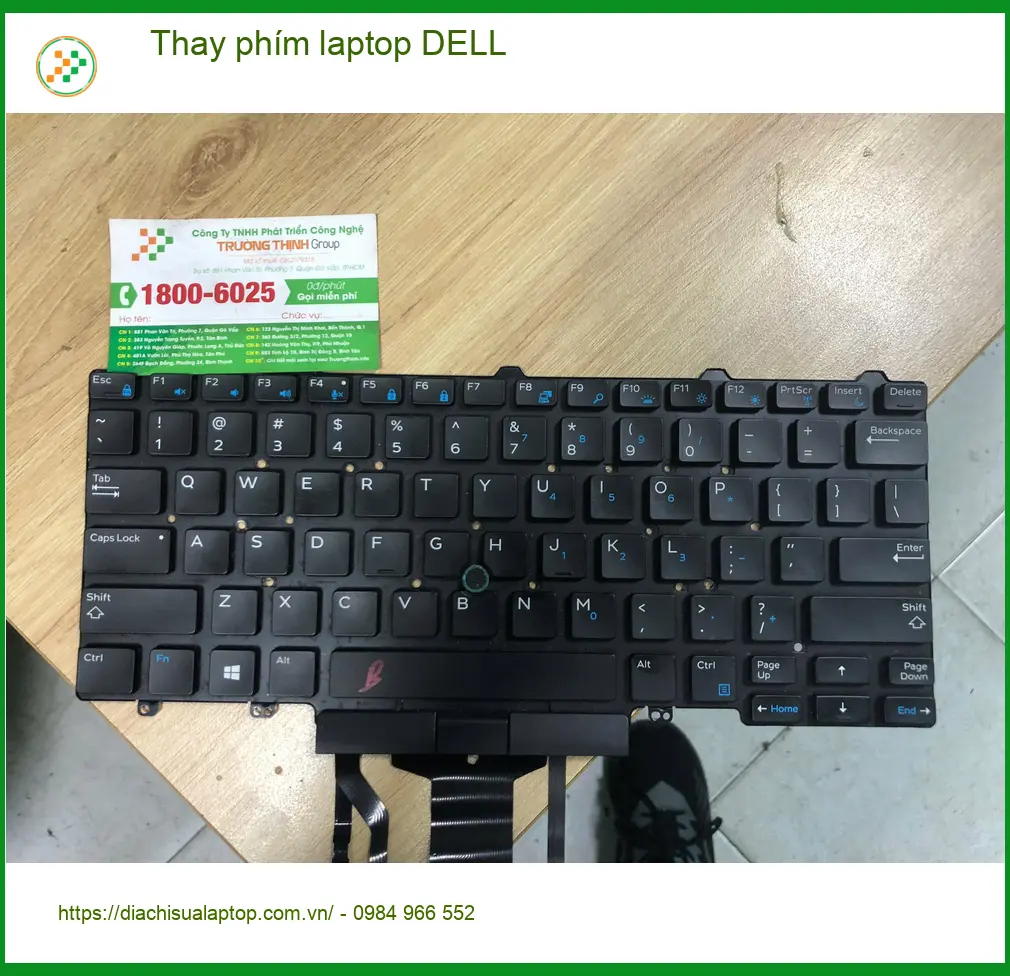 Anh Khoa kỹ sư cần thay phím laptop DELL Quận Bình Tân lấy ngay ảnh thực tế 1