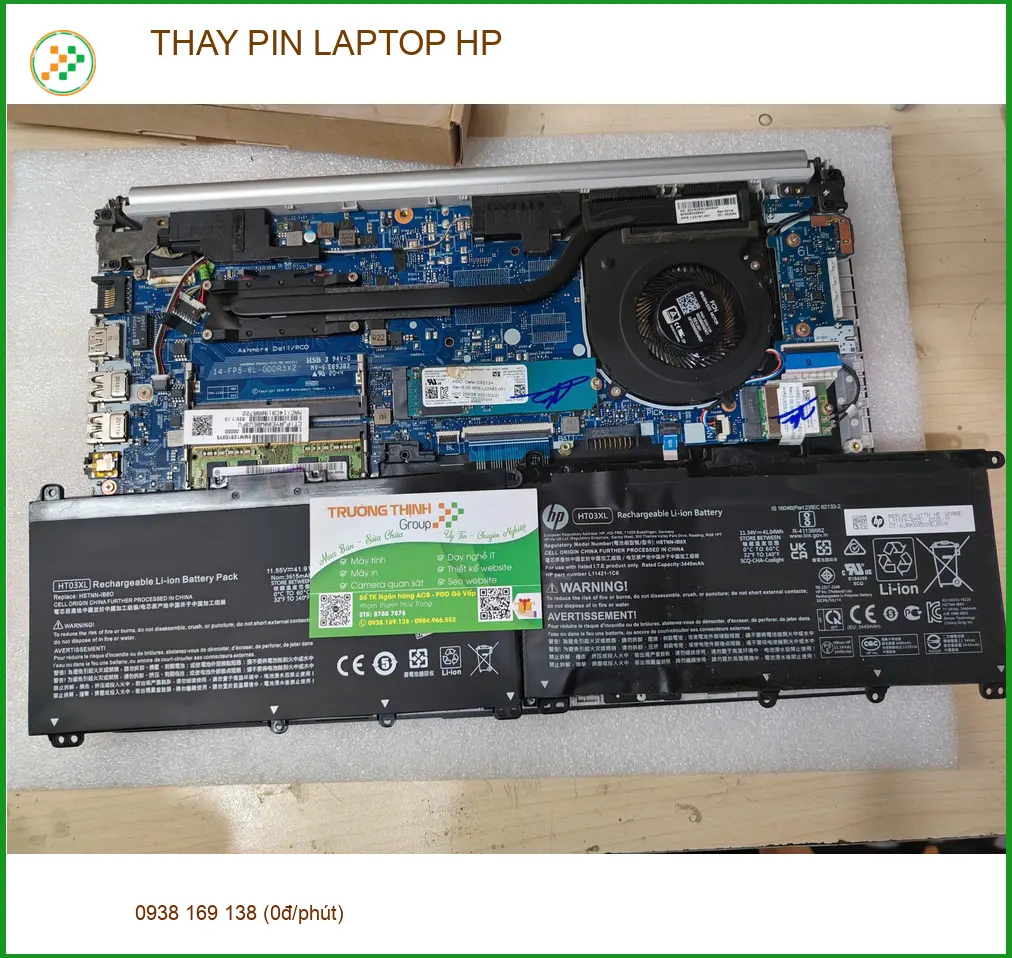 Dịch vụ thay pin laptop HP Gò Vấp lấy liền - Anh Khang kỹ sư gặp trục trặc ảnh thực tế 1