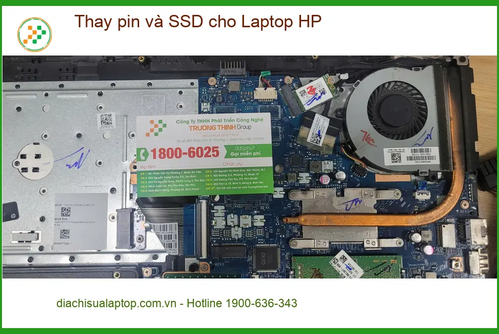 Anh Chiến tìm chỗ Thay pin và SSD cho Laptop HP Quận Bình Tân ảnh thực tế 2