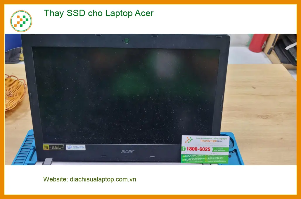 Chú Bảo kỹ sư tìm Trung tâm Thay SSD Laptop Acer Quận Bình Tân lấy liền ảnh thực tế 1