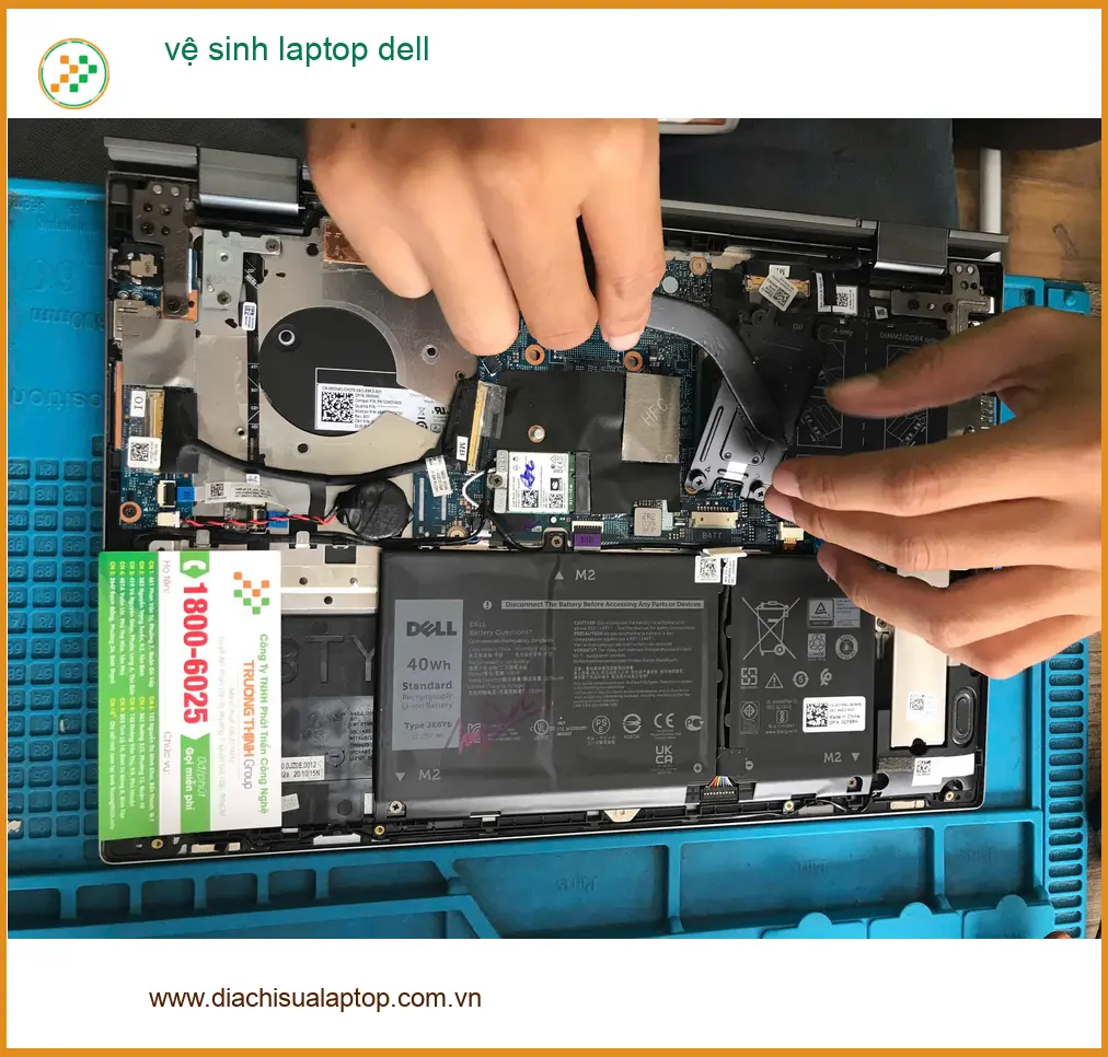 Anh Khoa IT, laptop Dell kêu to, tìm dịch vụ vệ sinh Quận Tân Phú ảnh thực tế 1