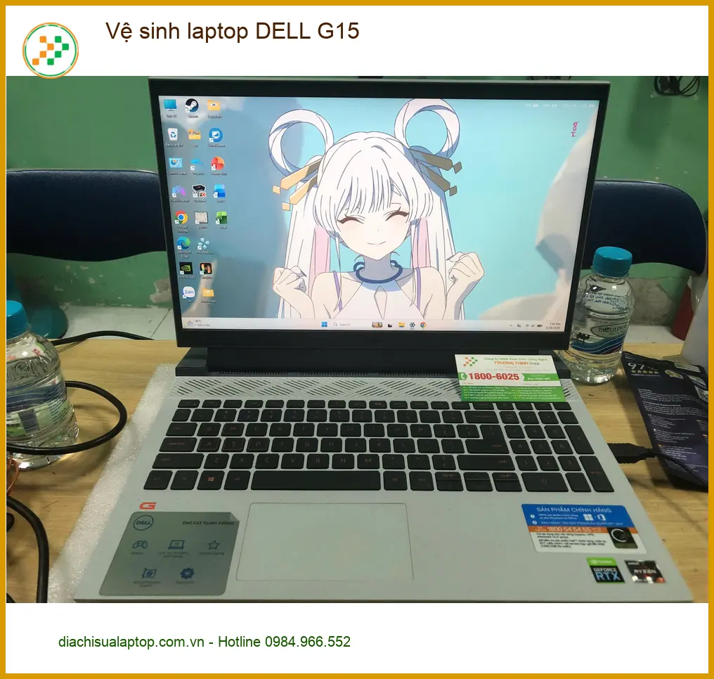 Cô Mai kinh doanh online tìm tiệm vệ sinh laptop DELL G15 Quận Bình Tân uy tín ảnh thực tế 1