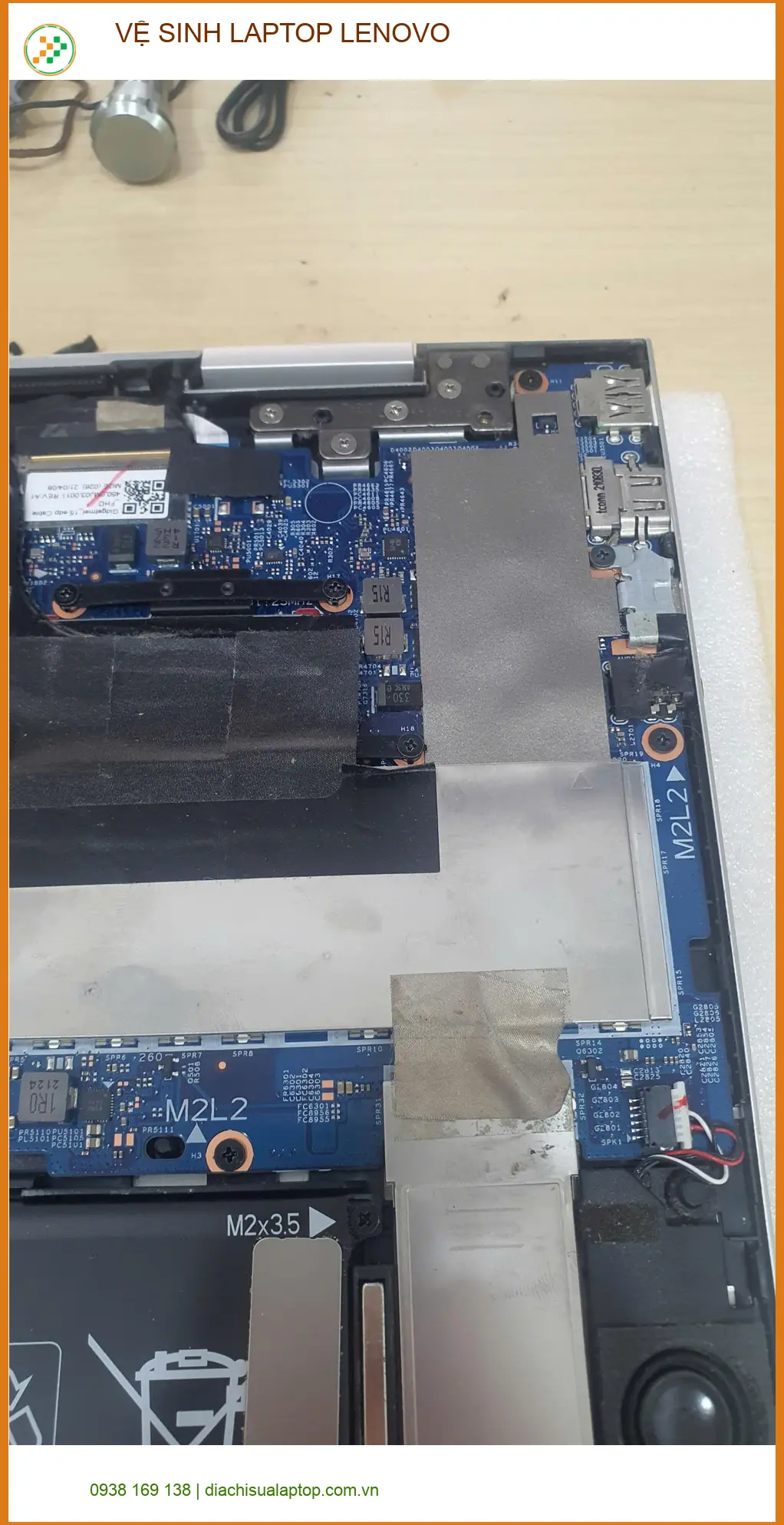 Chú Phúc thợ mộc cần vệ sinh laptop Lenovo ở Quận Gò Vấp - Xem ngay địa chỉ ảnh thực tế 1