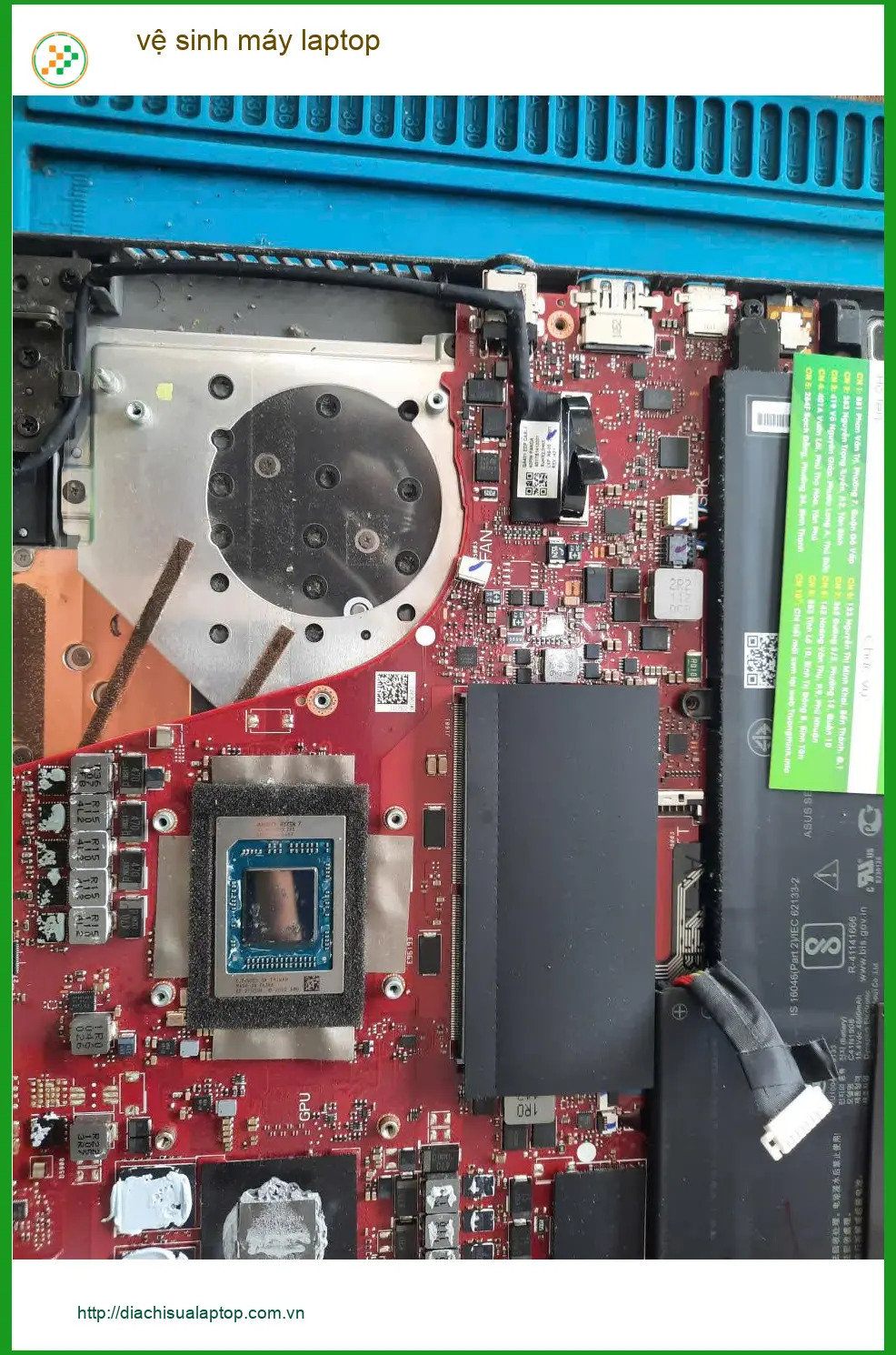 Anh Khải kiến trúc sư tìm chỗ vệ sinh máy laptop - Quận Tân Phú uy tín ảnh thực tế 2