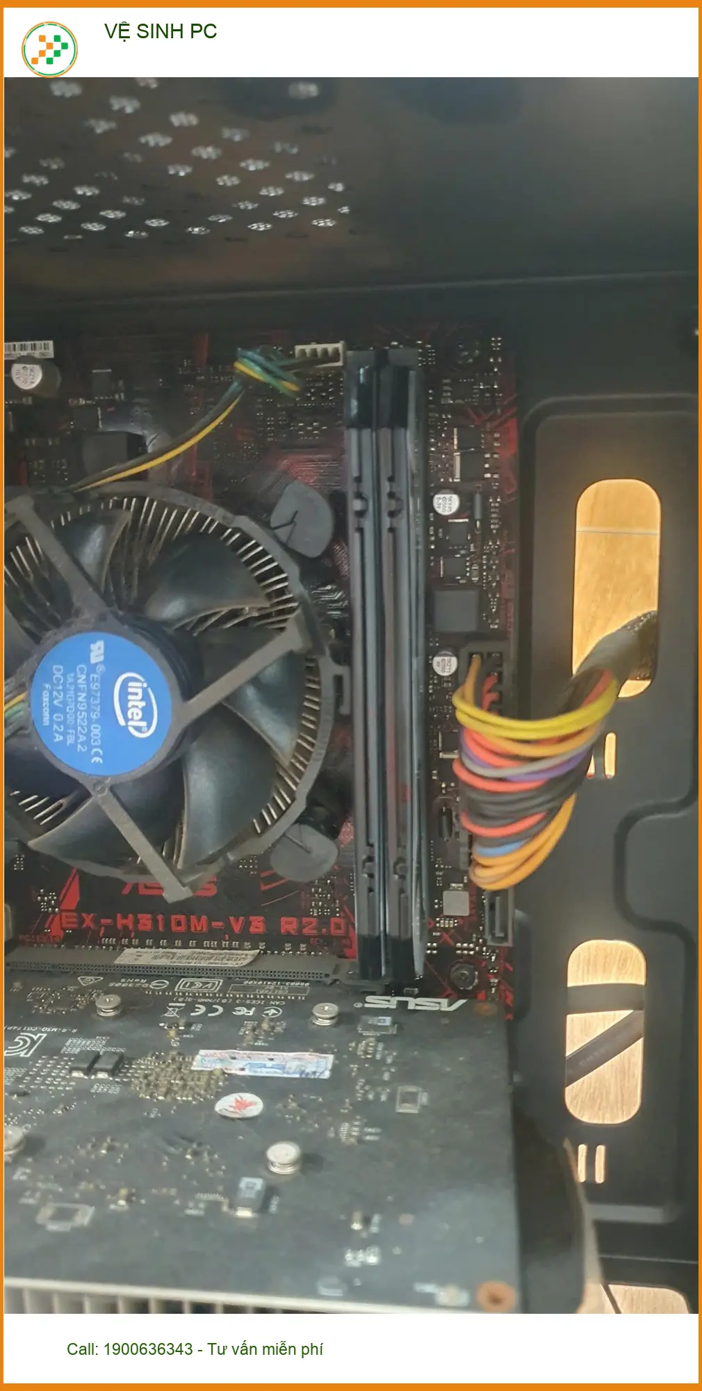 Trung tâm VỆ SINH PC Quận Gò Vấp giá rẻ - Chú Phúc review dịch vụ ảnh thực tế 1