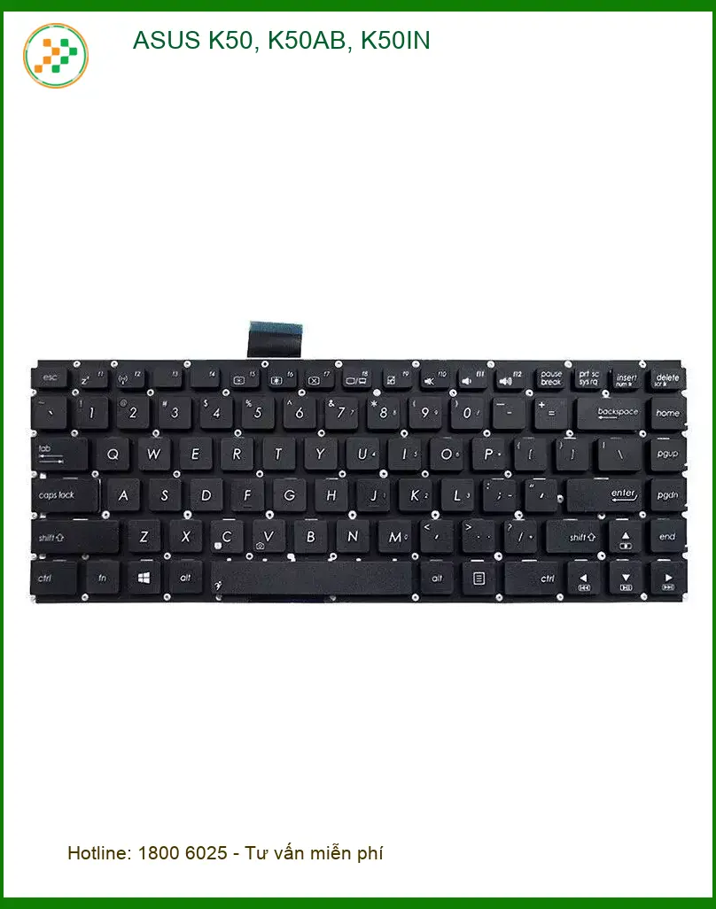 Bàn phím Laptop ASUS K50 - Thay lấy liền | Giá rẻ nhất TPHCM