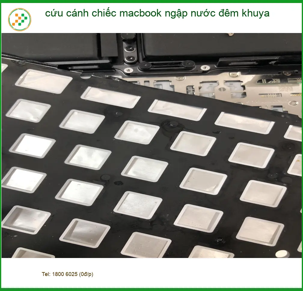 Chú Phúc gặp nạn macbook ngập nước đêm khuya tìm chỗ cứu cánh ở Quận Bình Thạnh ảnh thực tế 1