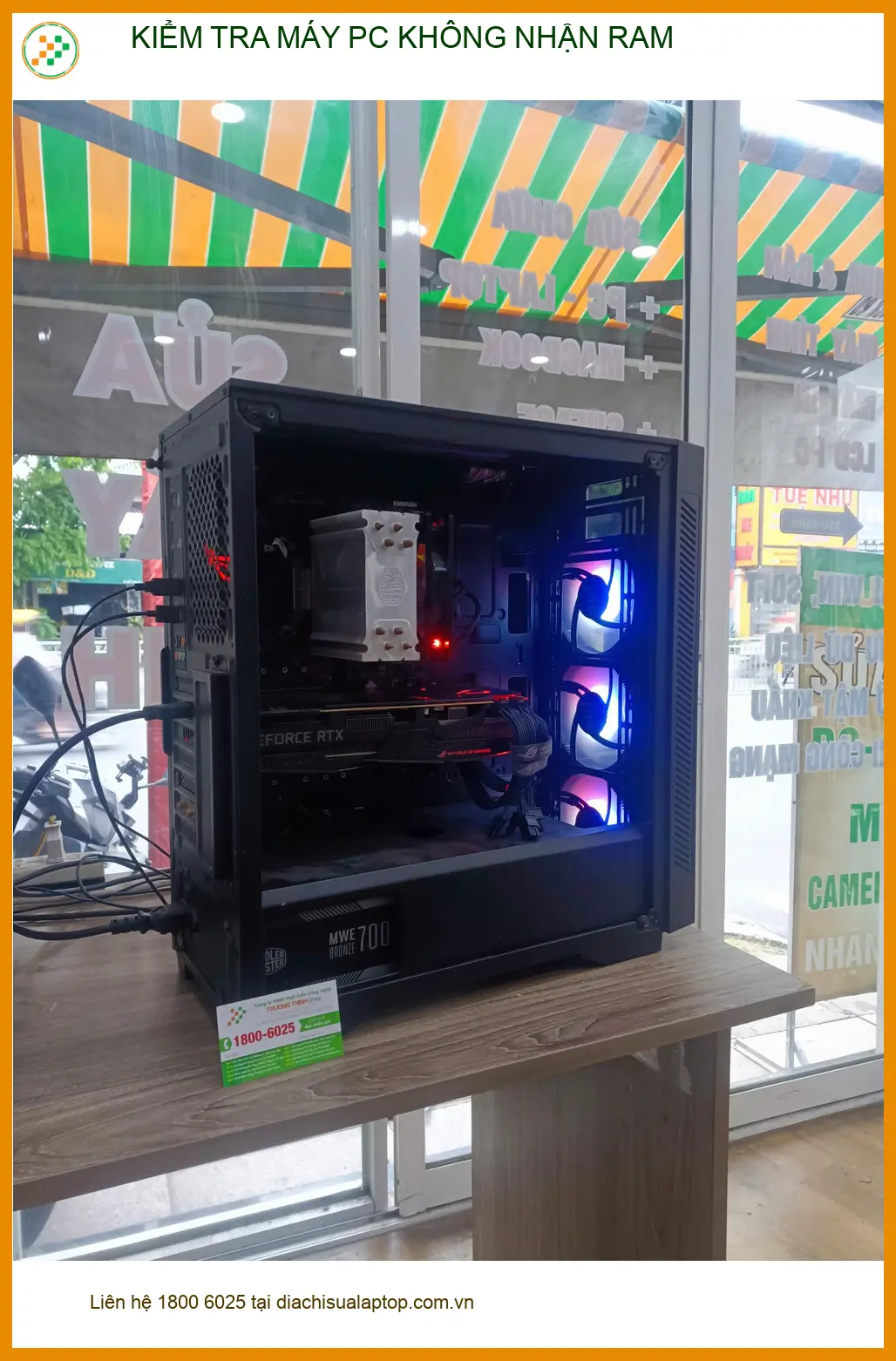 Trung tâm kiểm tra máy PC không nhận RAM Quận Tân Phú uy tín - Anh Quân kỹ sư thiết kế. ảnh thực tế 1