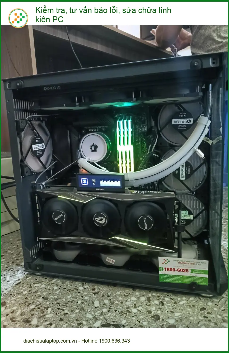 Dịch vụ sửa chữa linh kiện PC Quận 7 uy tín - Anh Phước IT và ca kiểm tra lỗi ảnh thực tế 1