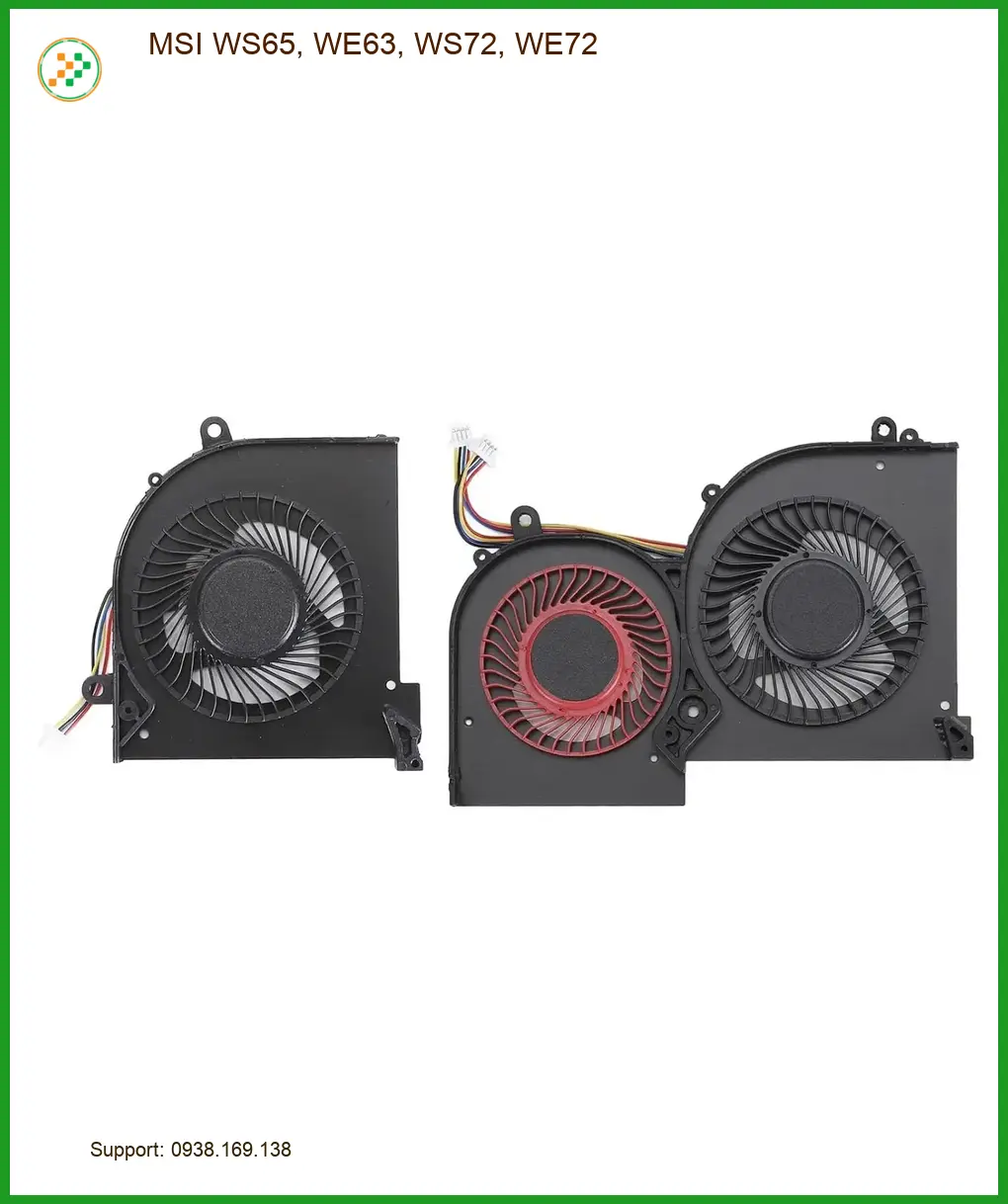 Fan Laptop MSI WS65 WE63 WE72 - Thay Quạt Lấy Liền Tại TPHCM