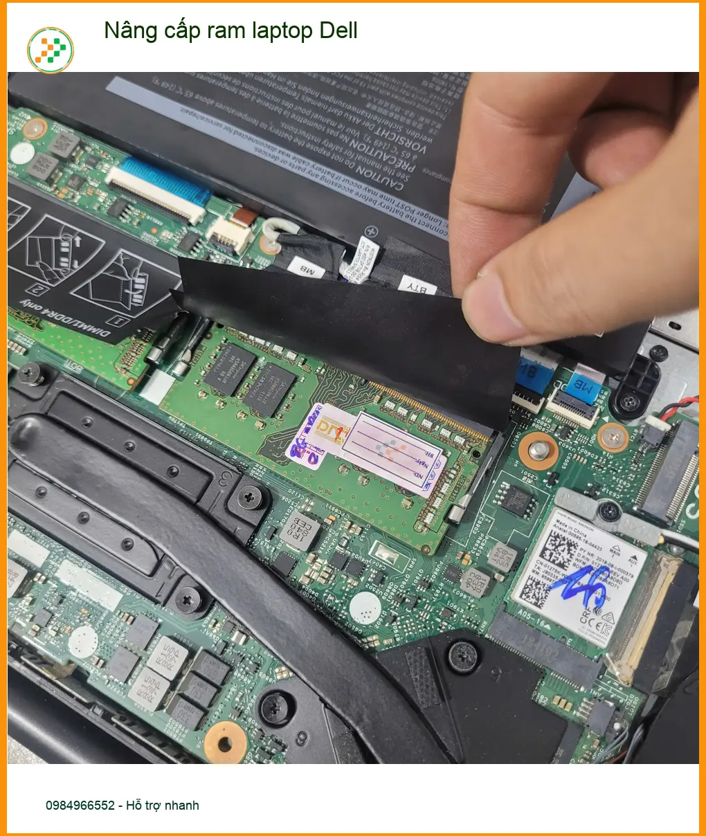 Anh Khải tìm chỗ nâng cấp ram laptop Dell Quận Tân Bình uy tín ảnh thực tế 1