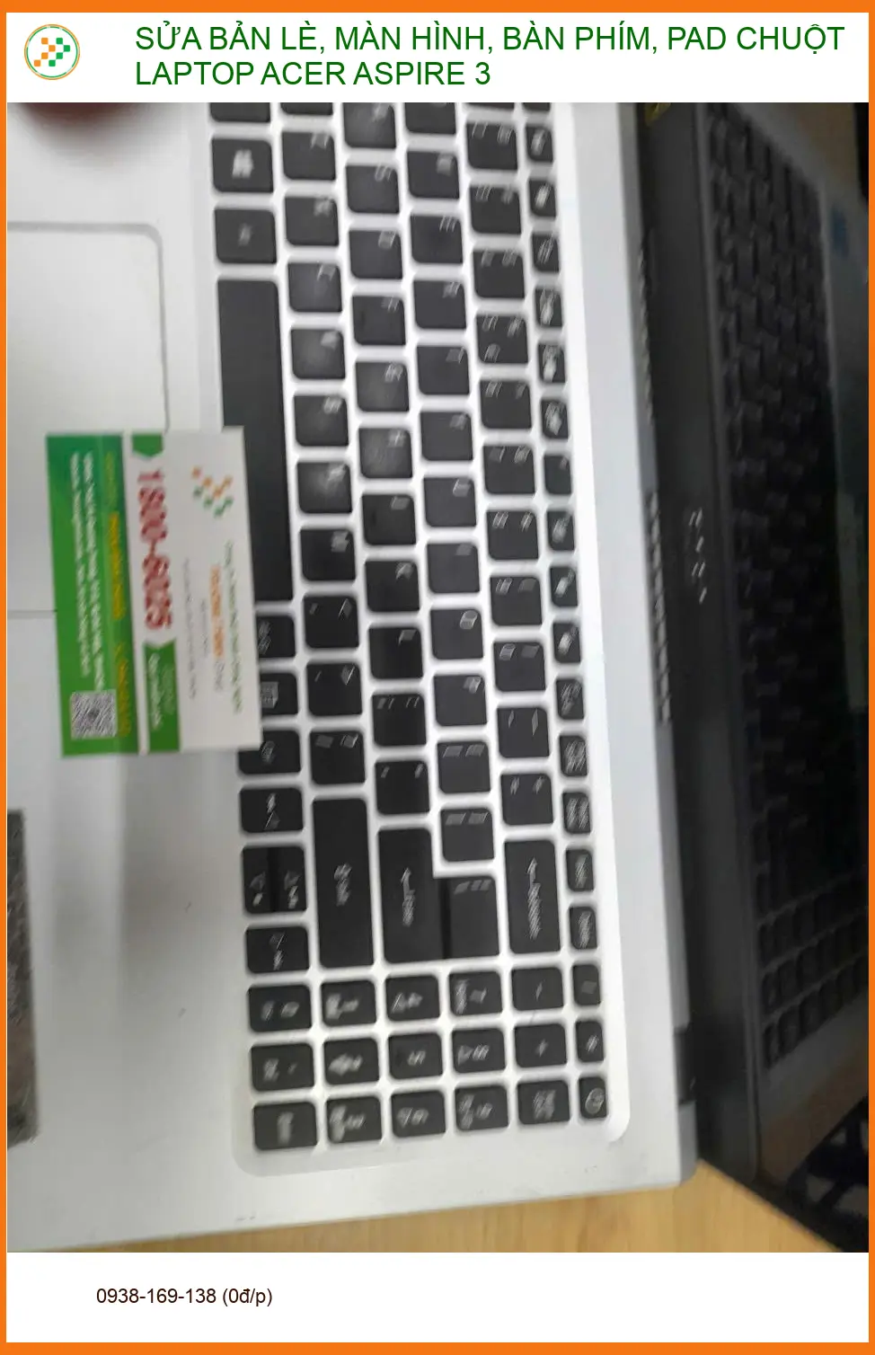 Chỗ sửa bản lề laptop Acer Aspire 3 Quận 12 - Chị Hằng review ảnh thực tế 1