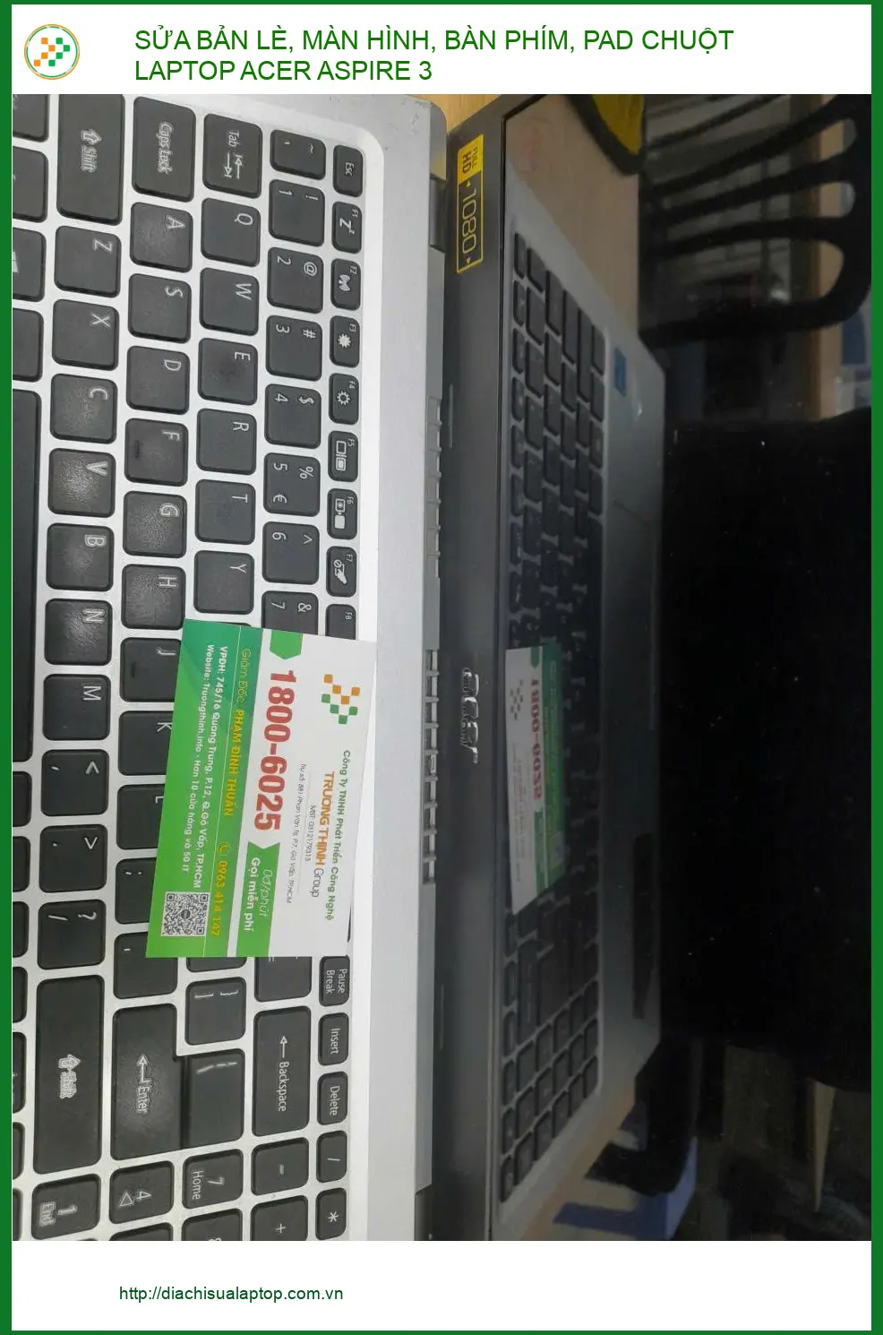 Chỗ sửa bản lề laptop Acer Aspire 3 Quận 12 - Chị Hằng review ảnh thực tế 2