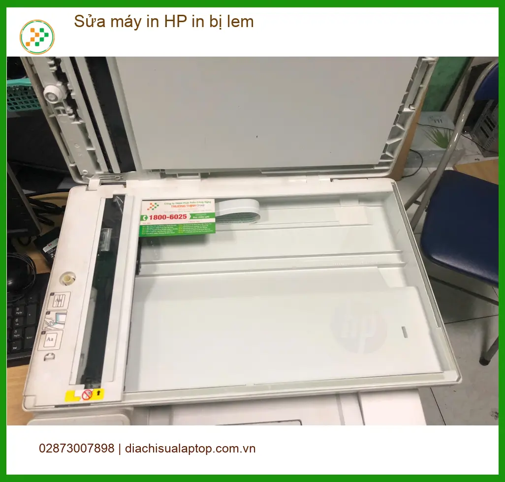 Dịch vụ Sửa máy in HP in bị lem Quận Bình Tân - Chị Mai review ngay ảnh thực tế 1