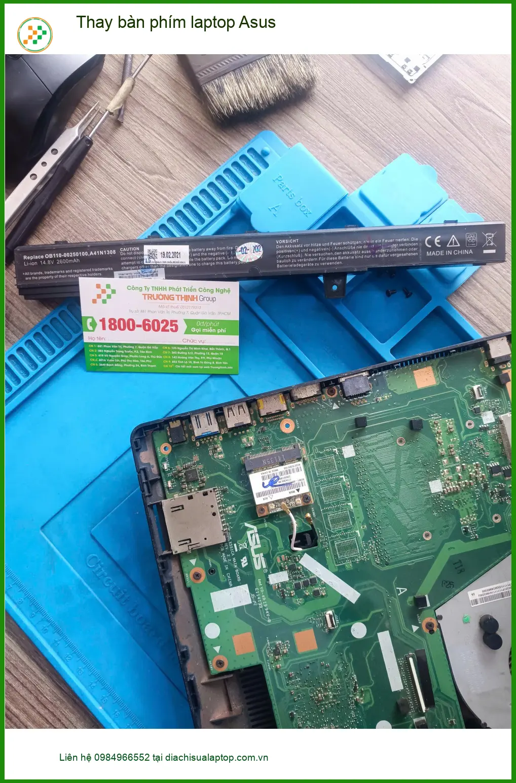 Địa điểm thay bàn phím laptop Asus Quận Tân Phú - Anh Kiên shipper cần gấp ảnh thực tế 1