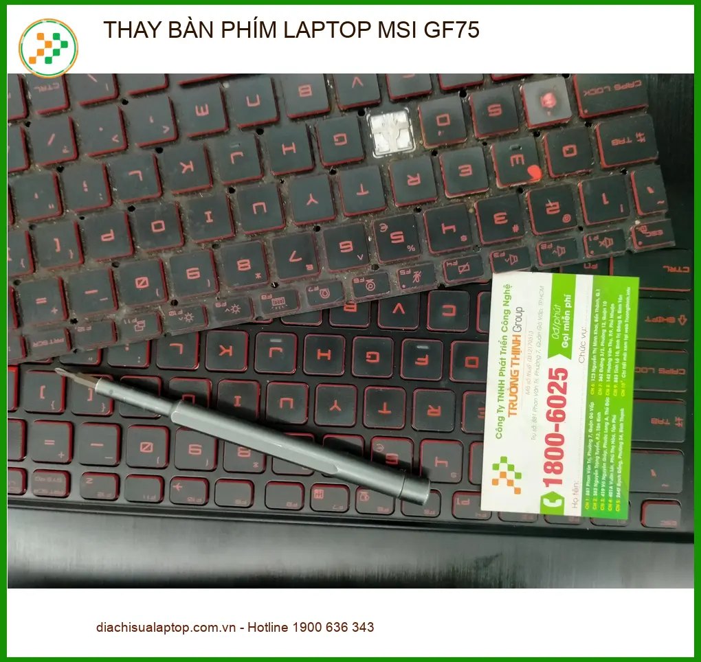Anh Thành lo lắng - Trung tâm thay bàn phím laptop MSI GF75 Quận 12 lấy ngay ảnh thực tế 1