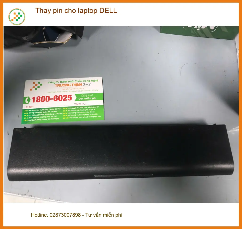 Cô Mai ở Quận Bình Tân review dịch vụ thay pin laptop DELL uy tín lấy ngay ảnh thực tế 1