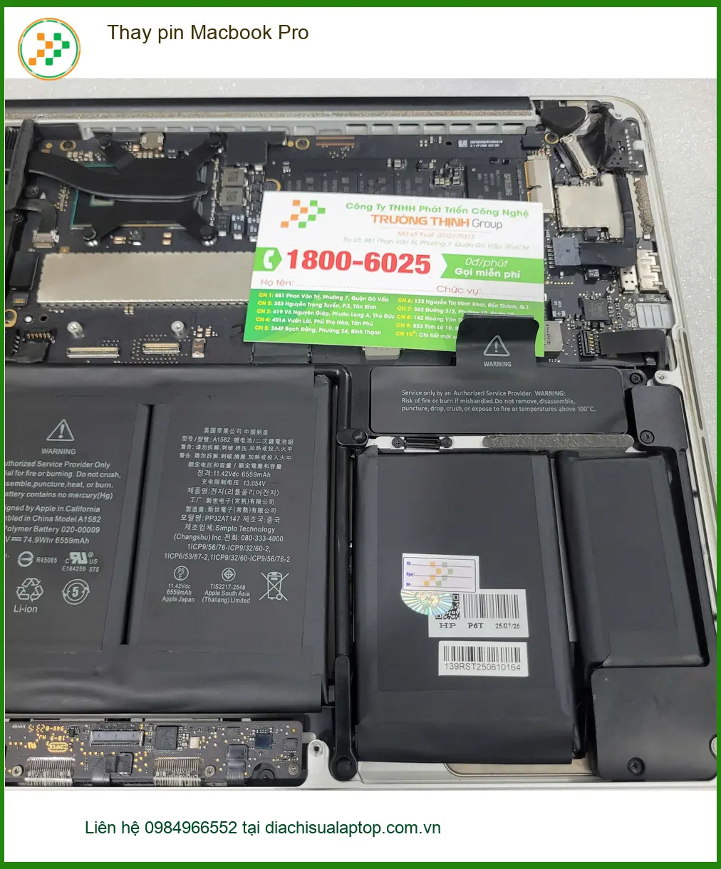 Anh Kiệt kiến trúc sư tìm nơi thay pin Macbook Pro Quận Tân Bình uy tín ảnh thực tế 1