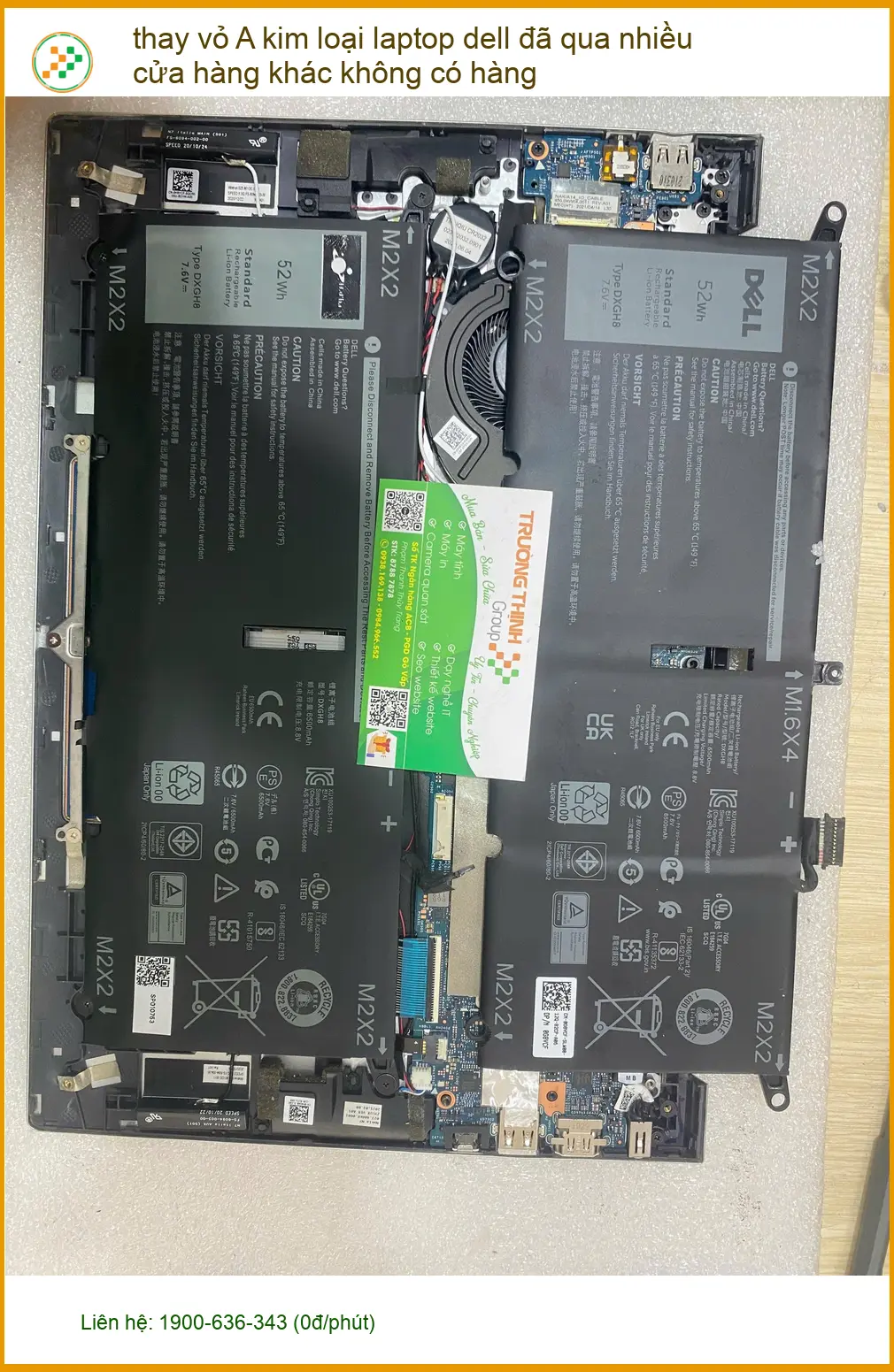 Cô Ánh tìm trung tâm thay vỏ A kim loại laptop Dell ở Bình Thạnh ảnh thực tế 1