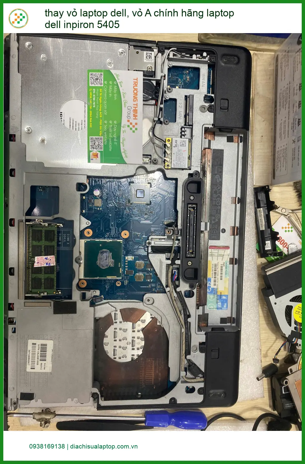 Tiệm thay vỏ laptop Dell Inspiron 5405 chính hãng - Anh An IT Bình Thạnh ảnh thực tế 1