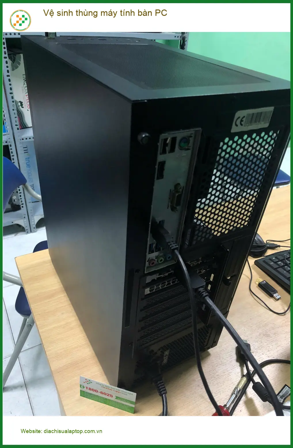 Anh Kiệt review dịch vụ vệ sinh thùng máy tính bàn PC Quận Bình Tân ảnh thực tế 1